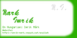 mark imrik business card